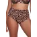 Dalia Jane leopard-czerń figi maxi marszczone  do kostiumu kąpielowego