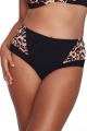 Dalia Jane leopard-czerń figi midi do kostiumu kąpielowego
