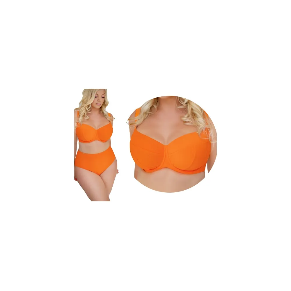 KrisLine Madera orange soft fullcup biustonosz do stroju kąpielowego