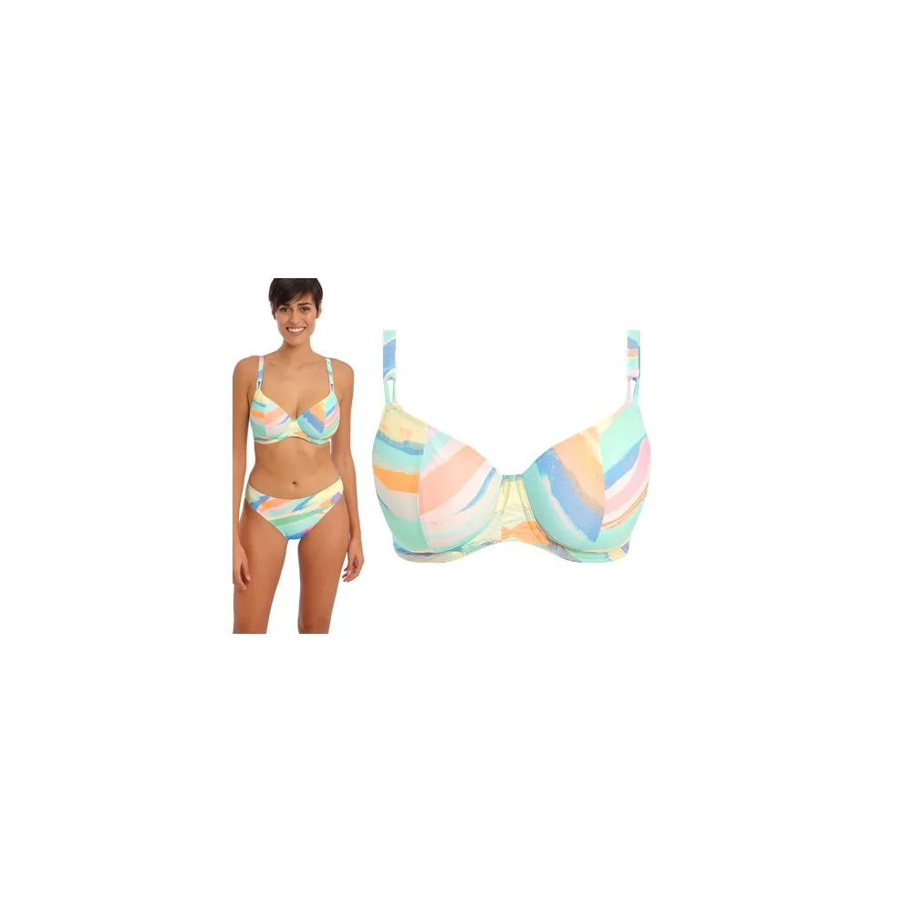 Freya Summer Reef aqua soft plunge biustonosz do stroju kąpielowego