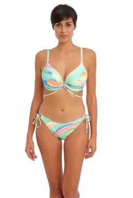 Freya Summer Reef aqua padded plunge biustonosz usztywniany do stroju kąpielowego