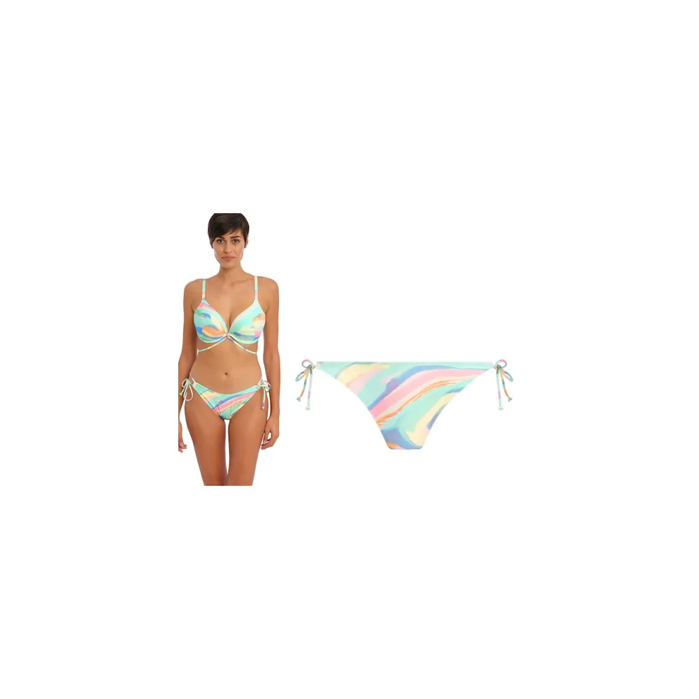 Freya Summer Reef aqua figi wiązane do stroju kąpielowego