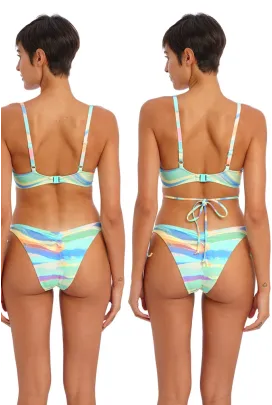 Freya Summer Reef aqua figi wiązane do stroju kąpielowego