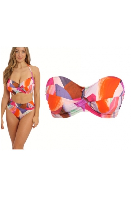 Aguada Beach sunrise bandeau bustonosz z odpinanymi ramiączkami do stroju kąpielowego