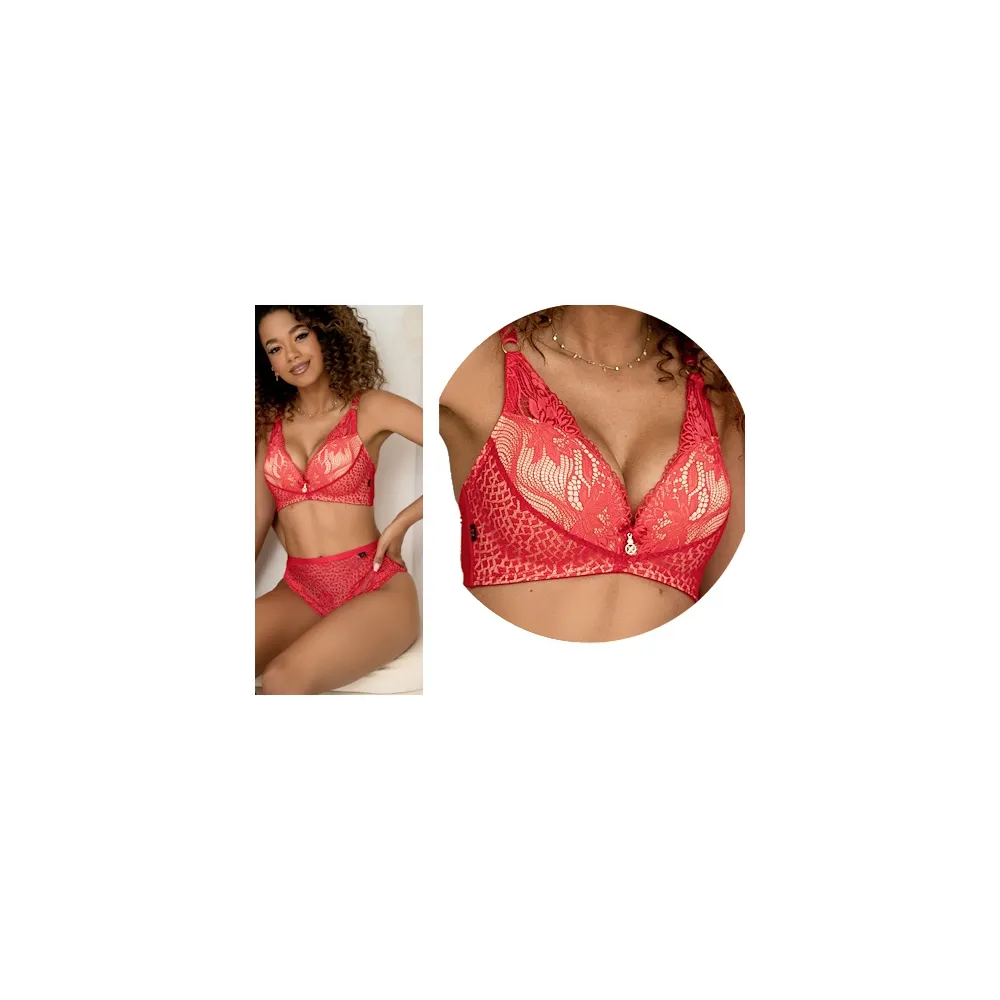 KrisLine Kiss raspberry brassiersmart biustonosz push-up