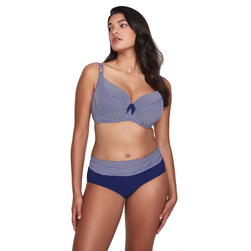 Dalia Storm granat-paski K26 soft biustonosz do stroju kąpielowego