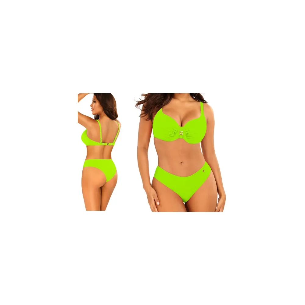 Self 23 993D2 21c zieleń mega push-up strój kąpielowy komplet 2cz