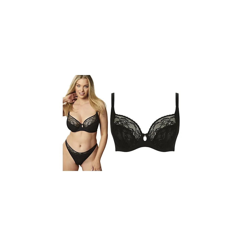 Cleo by Panache Alexis black biustonosz soft
