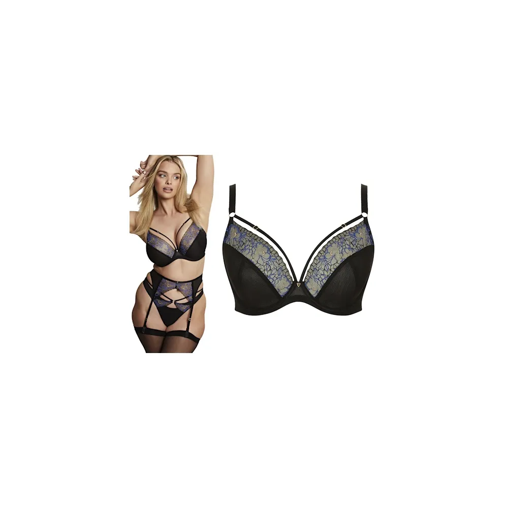 Cleo by Panache Valentina luxe black biustonosz soft