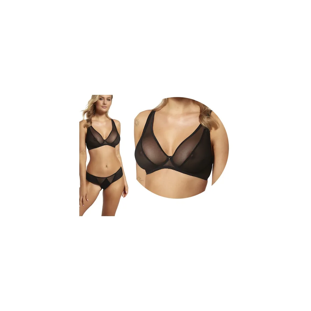 Lupoline biustonosz 150 bralette soft czarny