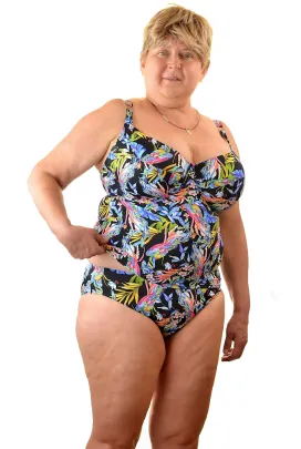 Dalia dream czarne tankini K26 soft koszulka kąpielowa z fiszbinami