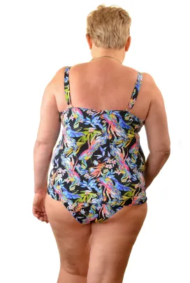 Dalia dream czarne tankini K26 soft koszulka kąpielowa z fiszbinami