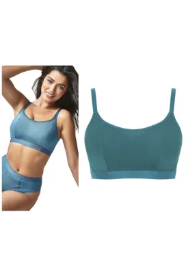 Panache Adore teal bez fiszbin top-biustonosz bralette