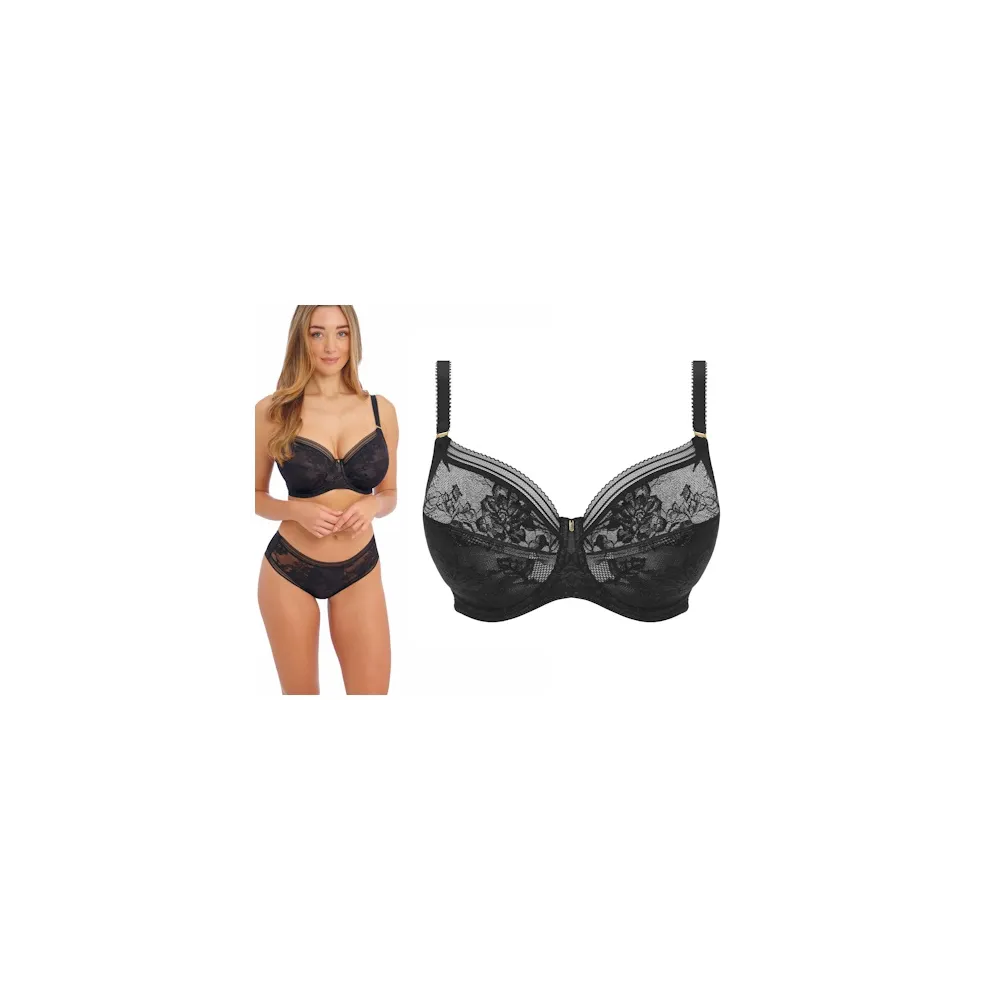 Fantasie Fusion lace black soft biustonosz miękki