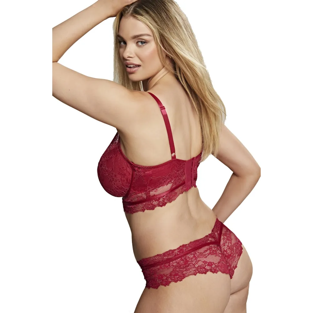 Cleo by Panache Selena ruby red longline biustonosz soft