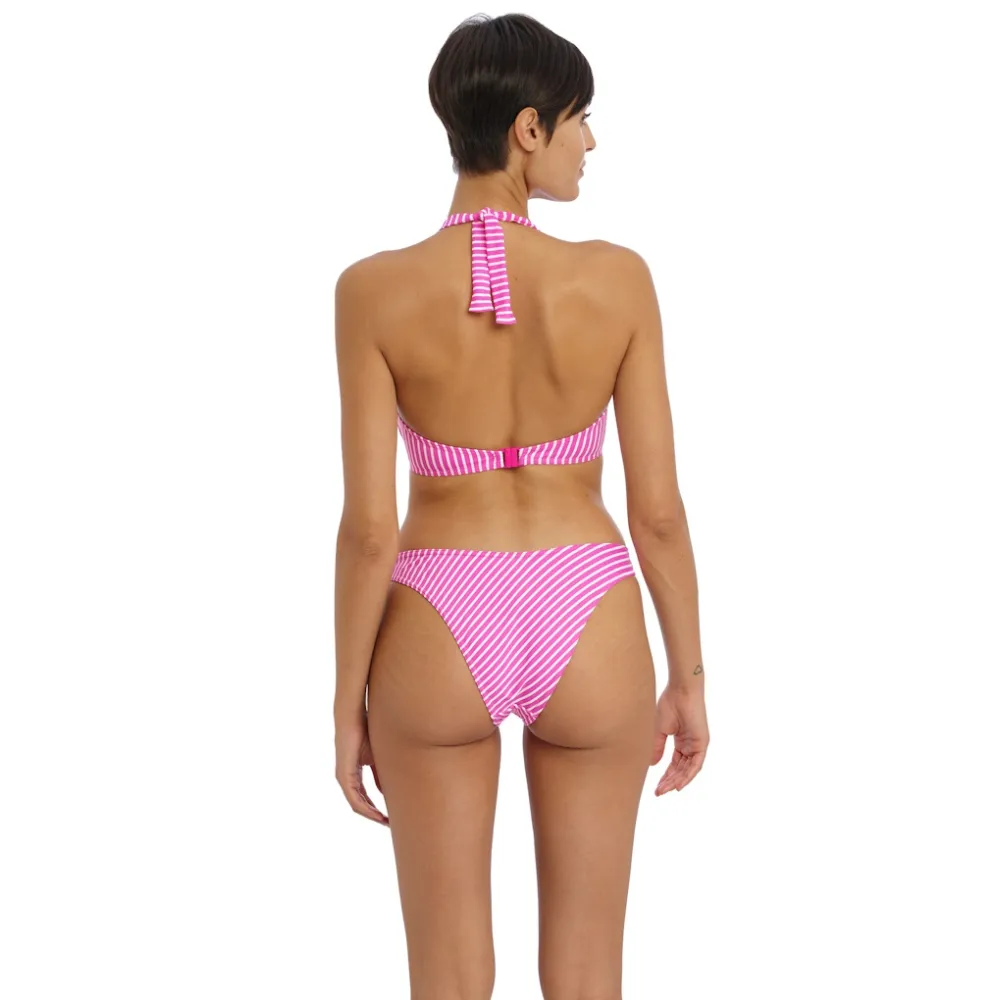 Freya Jewel Cove stripe raspberry halter top biustonosz do stroju kąpielowego