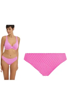 Freya Jewel Cove stripe raspberry figi bikini do stroju kąpielowego