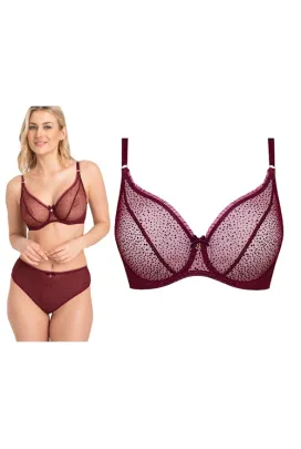 Samanta Valentina rubinowa A144 soft bralette