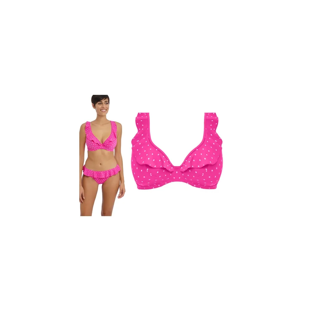Freya Jewel Cove raspberry high apex biustonosz soft do stroju kąpielowego
