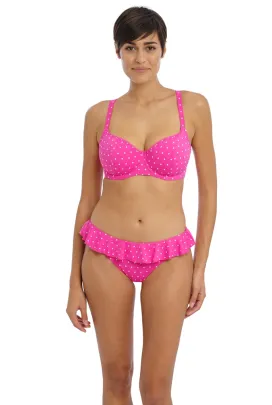 Freya Jewel Cove raspberry figi z falbanką do stroju kąpielowego