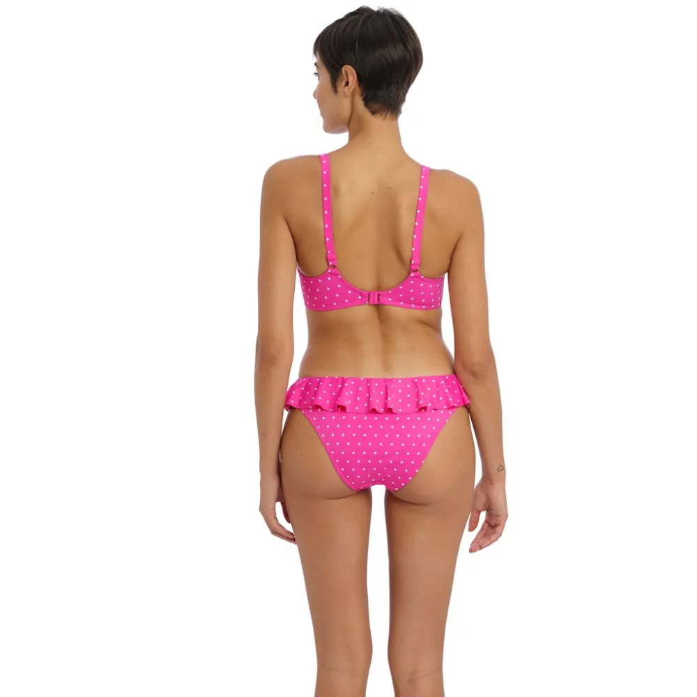 Freya Jewel Cove raspberry figi z falbanką do stroju kąpielowego