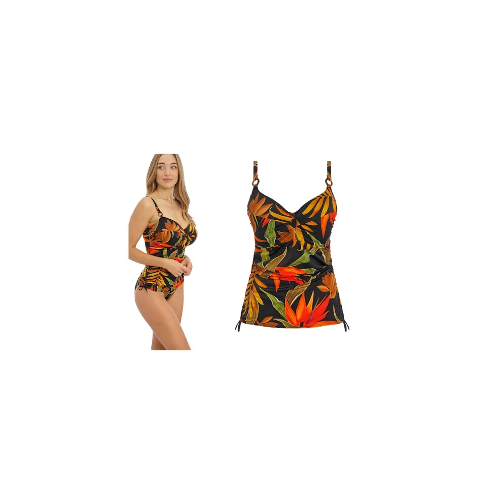 Fantasie Pichola black tankini koszulka kąpielowa