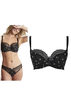 Cleo by Panache Blossom black biustonosz soft