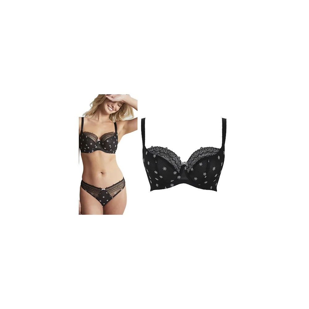 Cleo by Panache Blossom black biustonosz soft