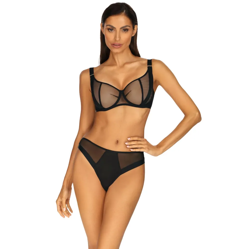 Ewa Bien Pryma B139 czarny biustonosz soft