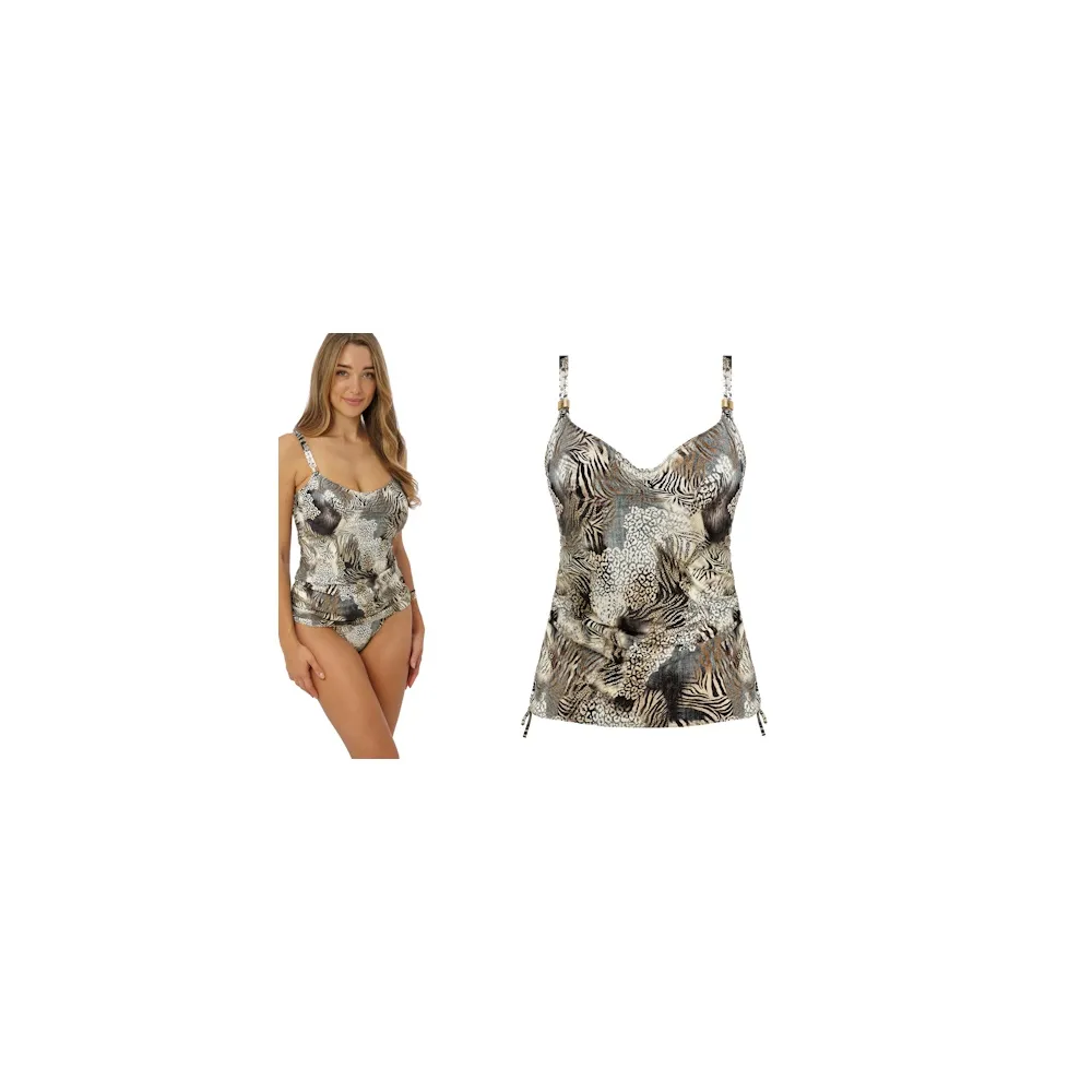 Fantasie Seraya Sands monochrome tankini koszulka do stroju kąpielowego