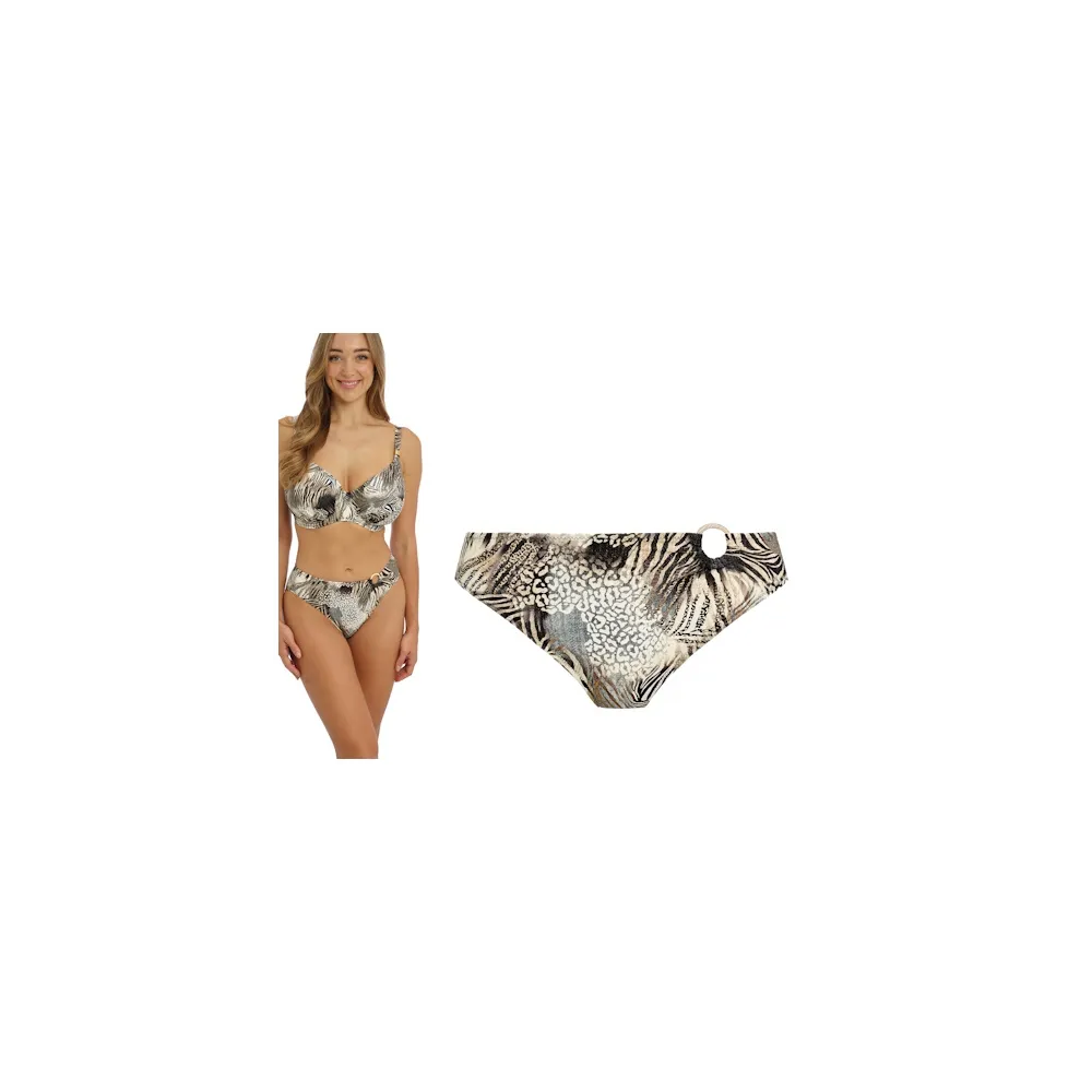 Fantasie Seraya Sands monochrome figi mid rise do stroju kąpielowego