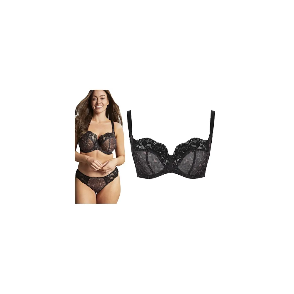 Panache Nina black leopard biustonosz soft