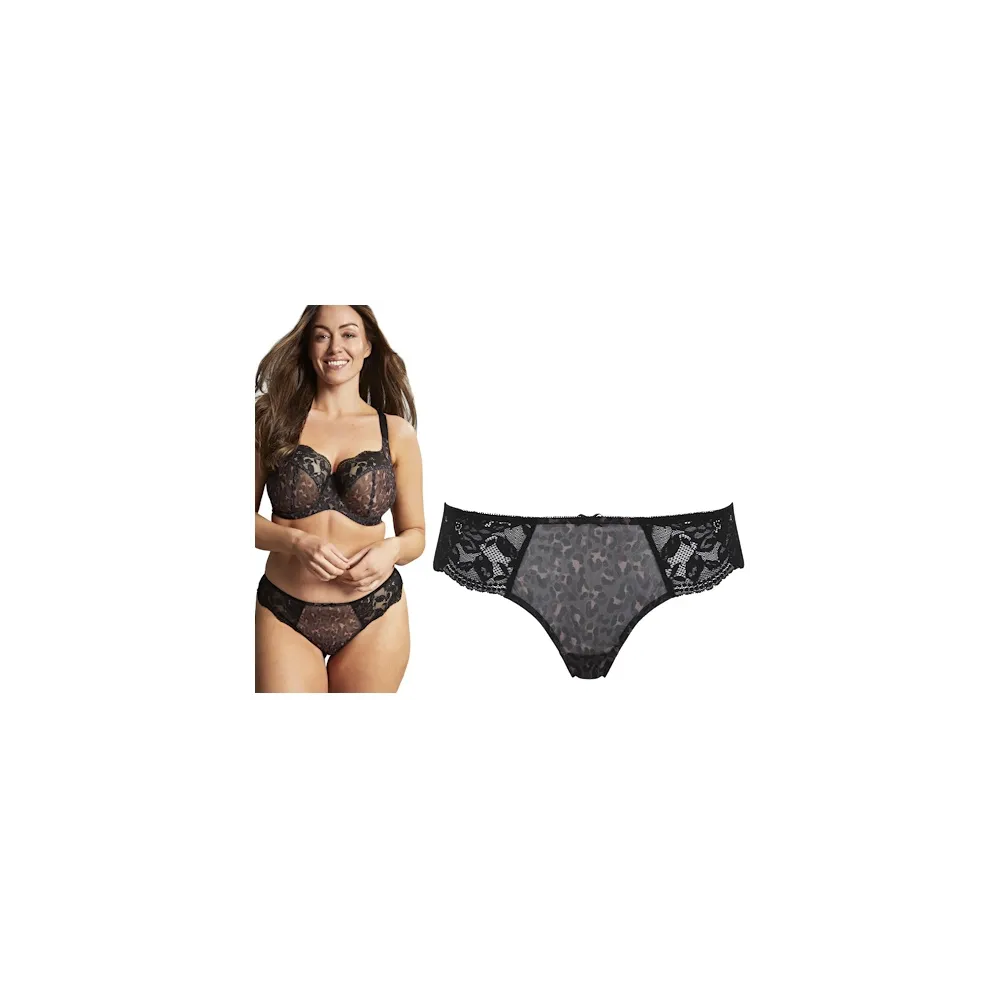 Panache Nina black leopard majtki brazyliany