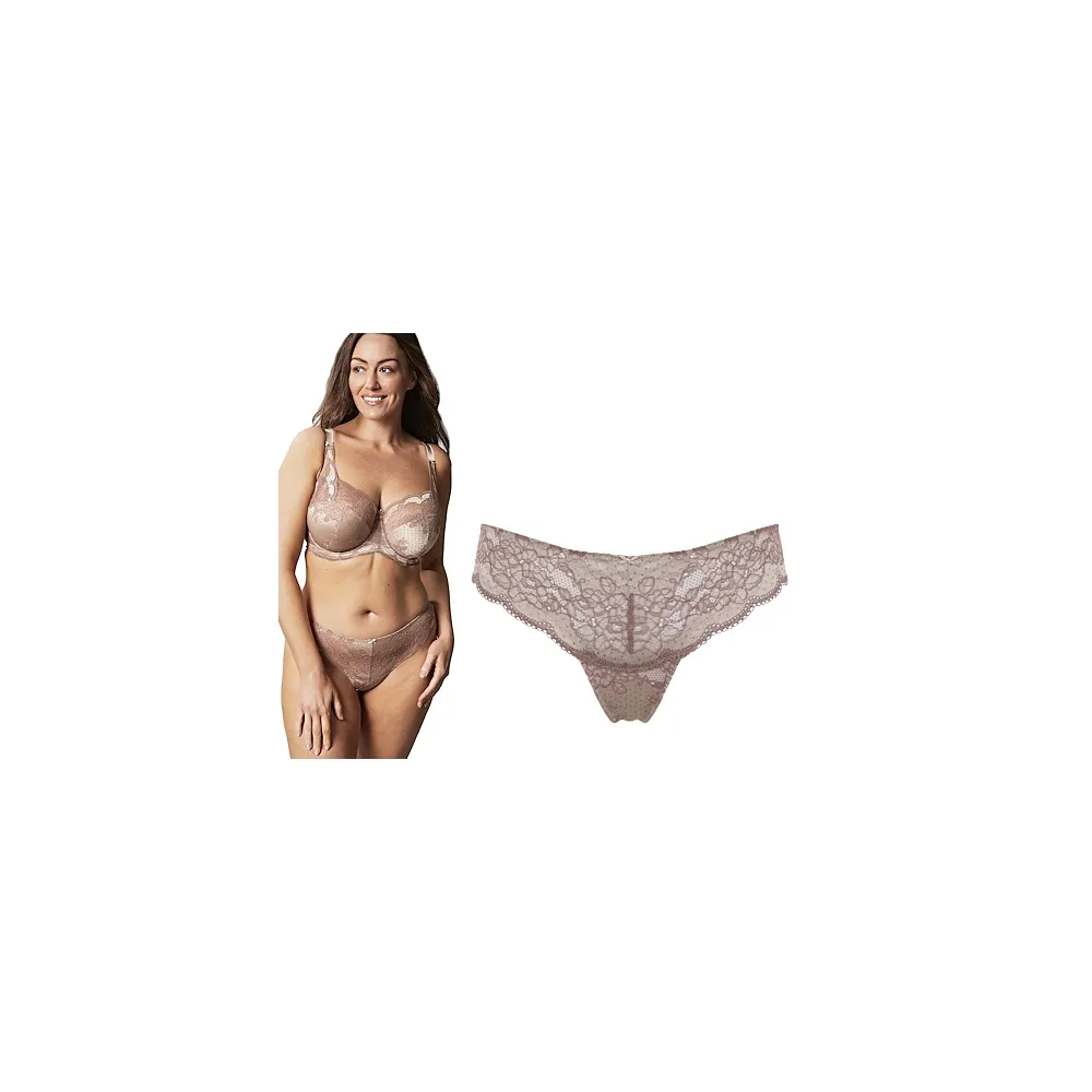 Panache Clara champagne bronze stringi