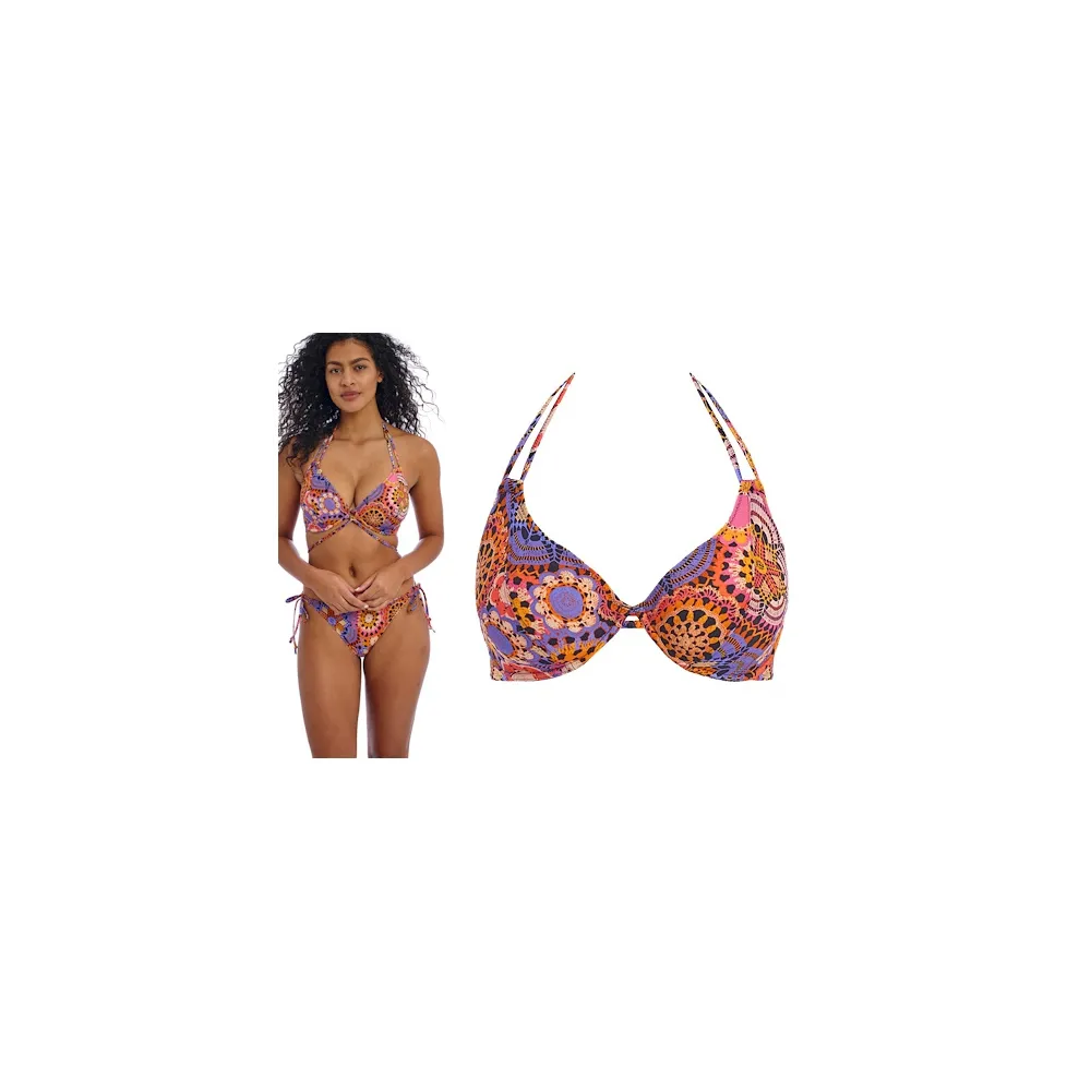 Freya Santiago Nights multi halter biustonosz na szyję do stroju kąpielowego