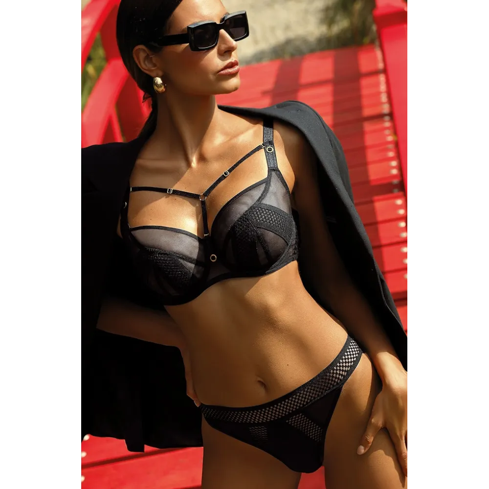 Ewa Bien Pilar B171 czarny biustonosz soft