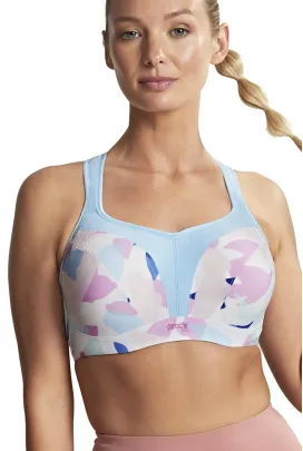 Panache Sport abstract pink biustonosz sportowy z fiszbinami