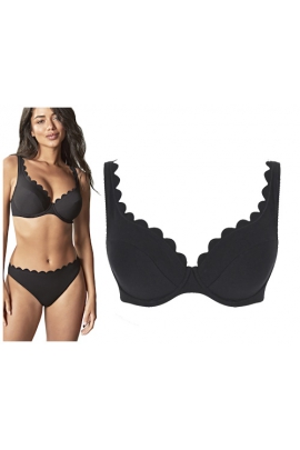 Panache Spirit black plunge biustonosz do stroju kąpielowego