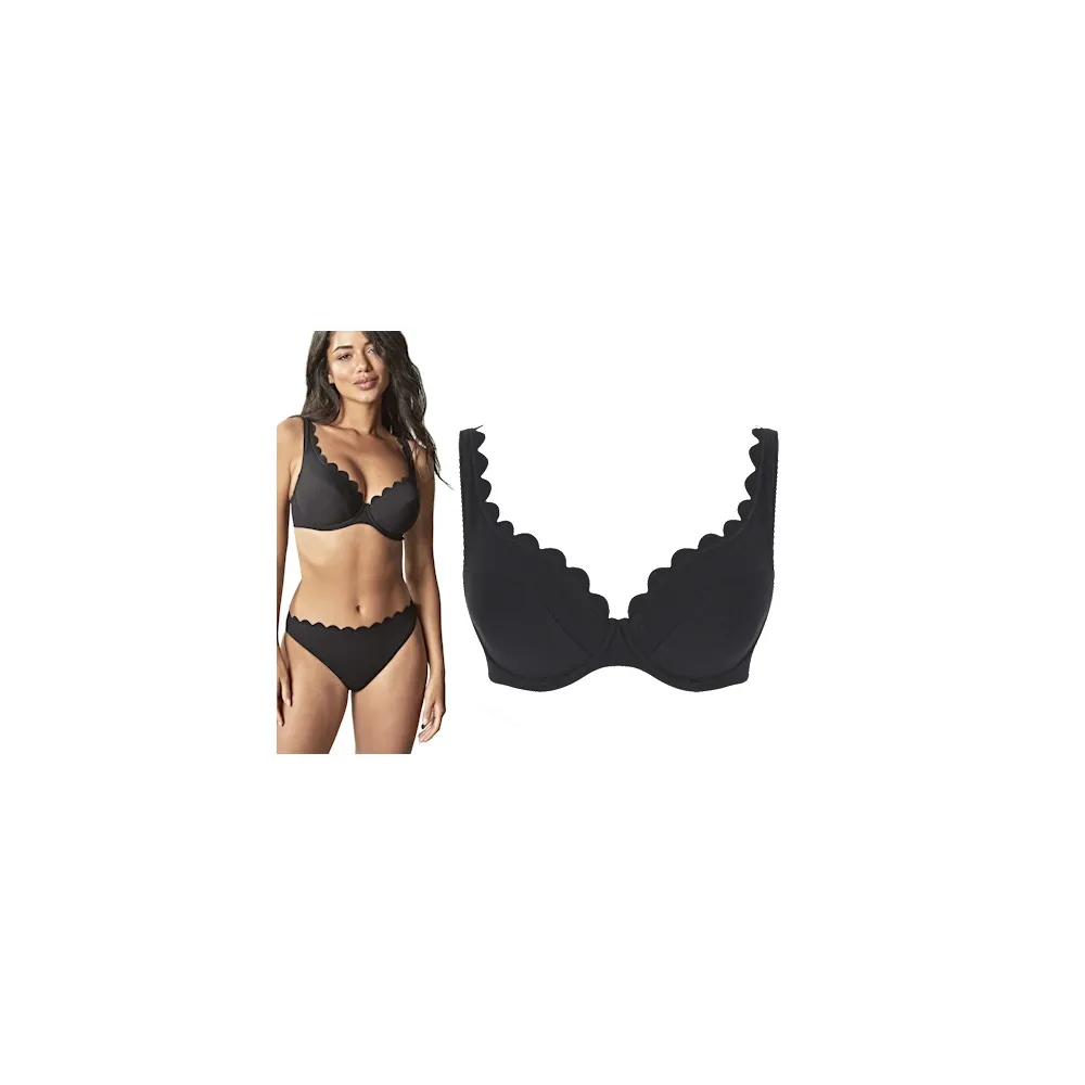 Panache Spirit black plunge biustonosz do stroju kąpielowego