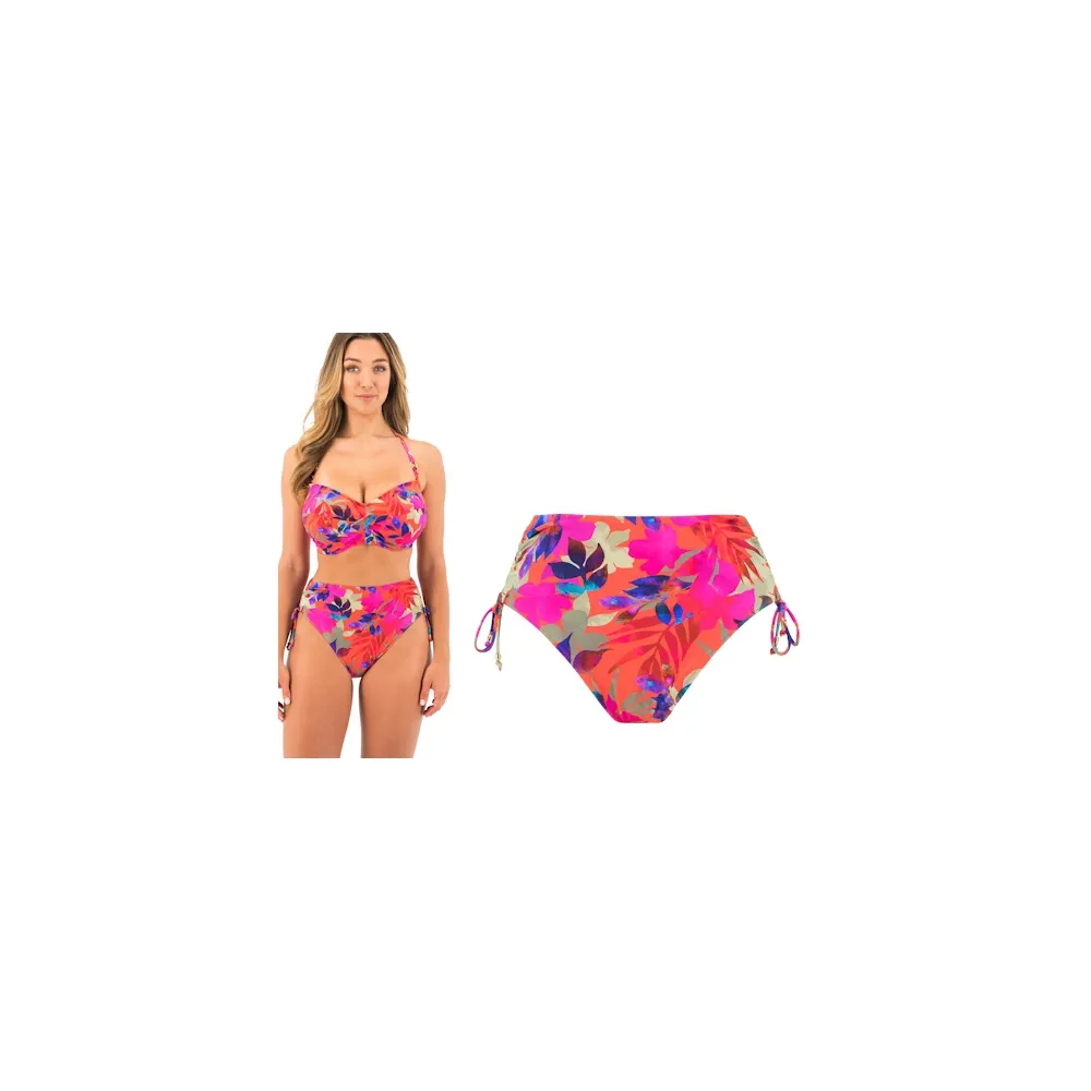 Fantasie Playa Del Carmen beach party figi wysokie z troczkami do stroju kąpielowego