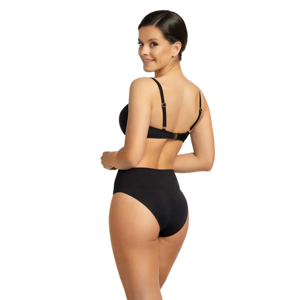 Nessa Elba czerń push-up biustonosz do stroju kąpielowego