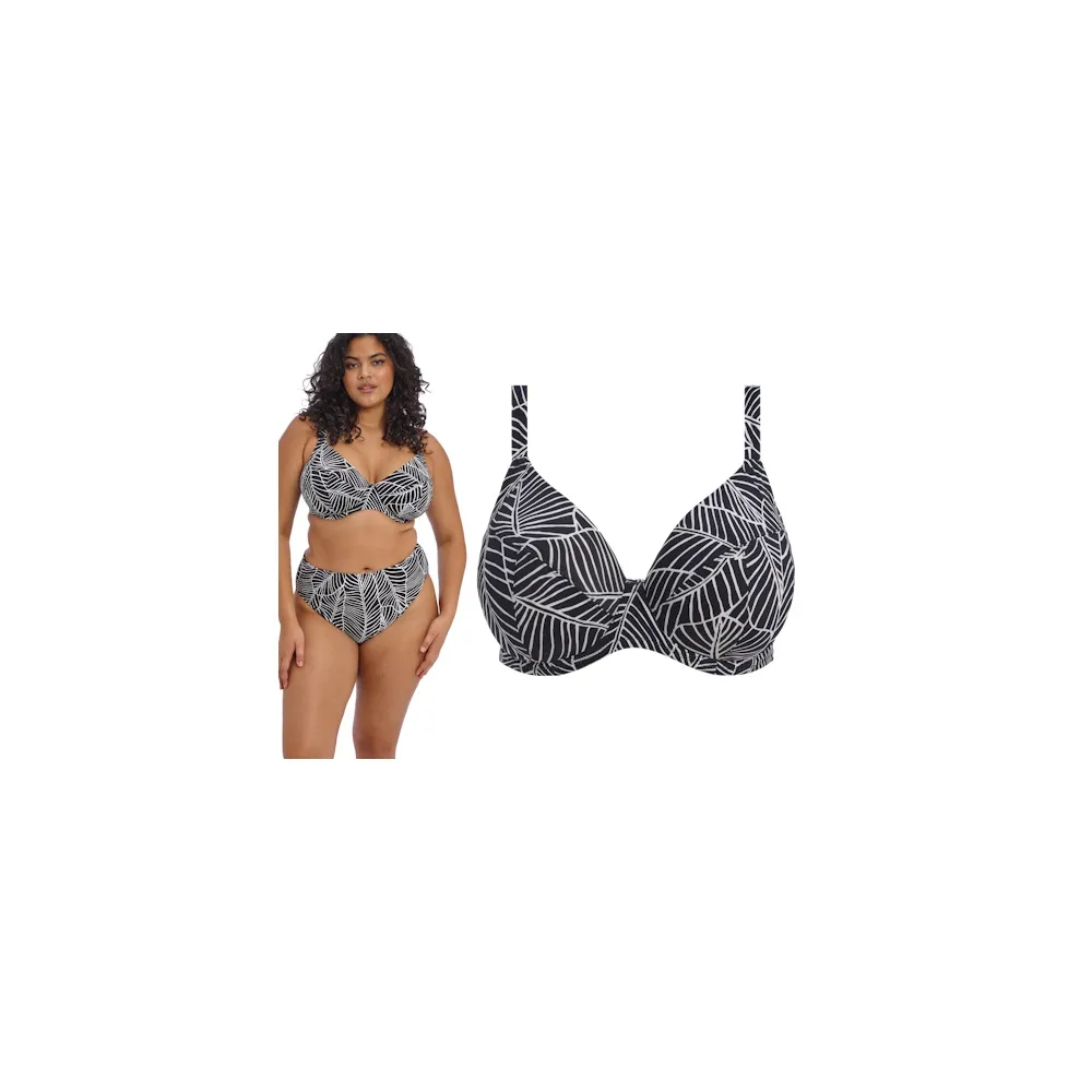 Elomi Kata Beach black plunge biustonosz soft do stroju kąpielowego
