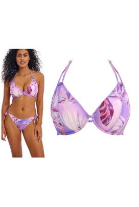 Freya Miami Sunset cassis halter biustonosz na szyję do stroju kąpielowego