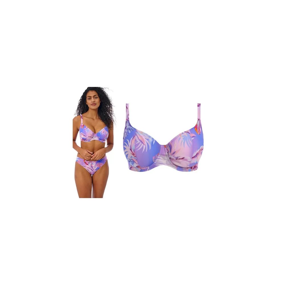 Freya Miami Sunset cassis plunge biustonosz soft do stroju kąpielowego