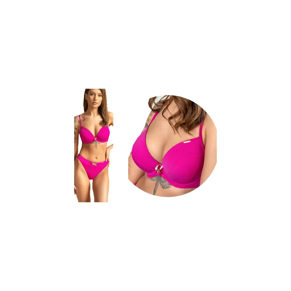California fuchsia brassiere biustonosz push-up do stroju kąpielowego