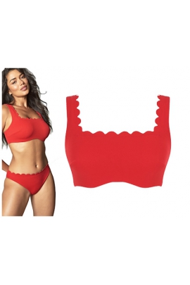 Panache Spirit rossa red crop top biustonosz do stroju kąpielowego