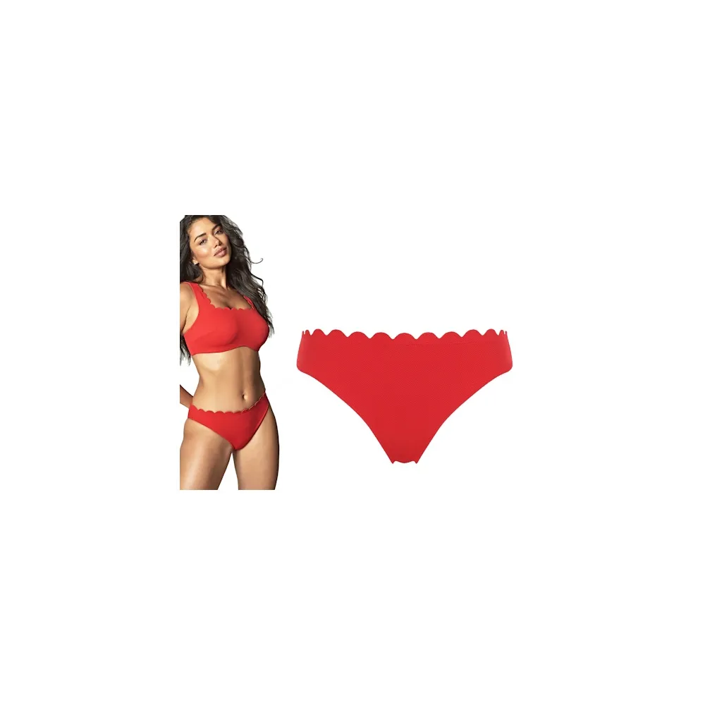 Panache Spirit rossa red figi klasyczne majtki do stroju kąpielowego