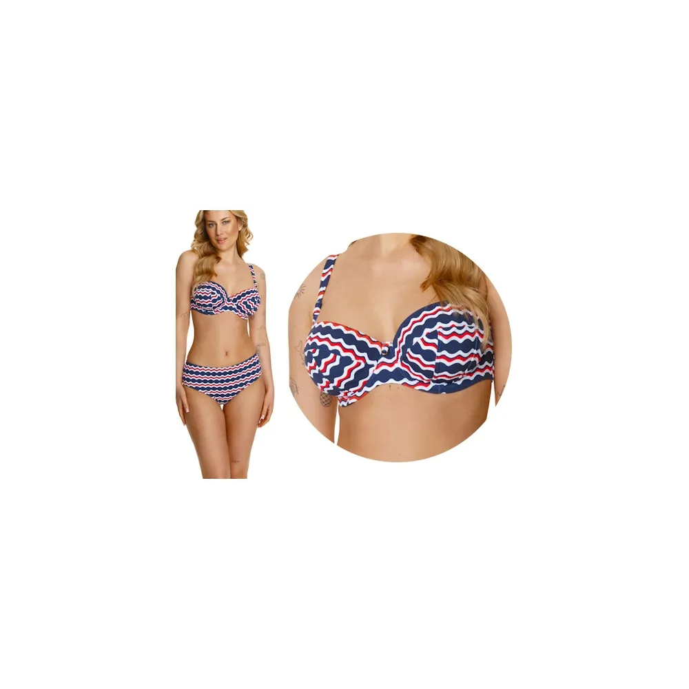 Lupoline Lupoline Sailor multi fala soft biustonosz do stroju kąpielowego