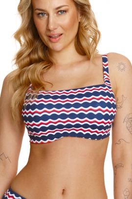 Lupoline Lupoline Sailor multi fala top soft biustonosz do stroju kąpielowego