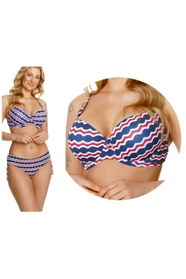 Lupoline Lupoline Sailor multi fala kopa biustonosz push-up do stroju kąpielowego